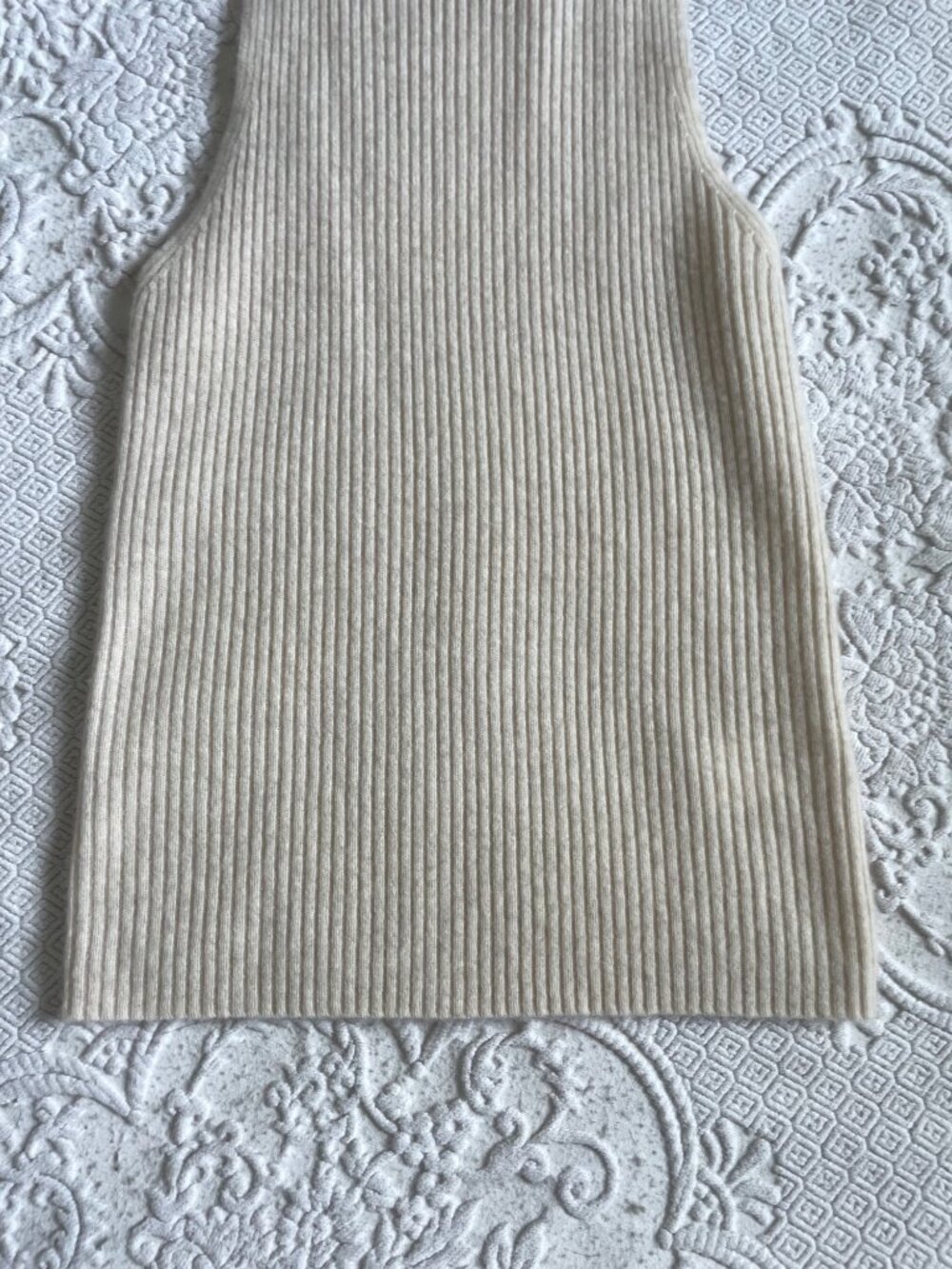 Maeve Anthropologie Cashmere Ribbed Sleeveless Turtleneck Sweater Top Small - Picture 8 of 15